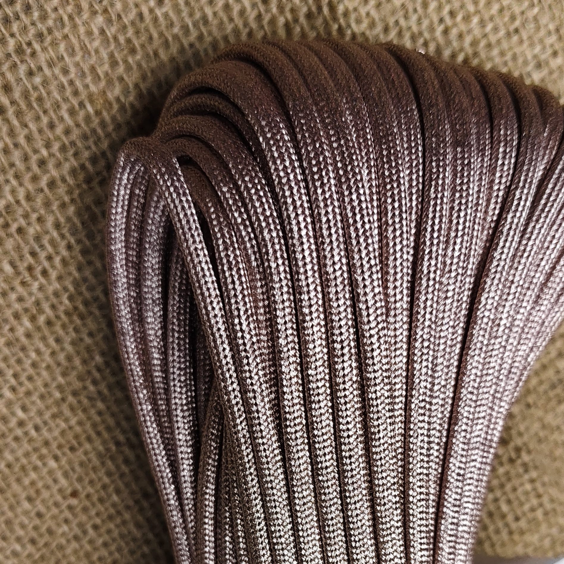 Tali Paracord 4mm Rose Gold Glitter Sparkling